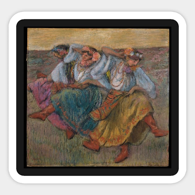 Russian Dancers Sticker by EdgarDegas